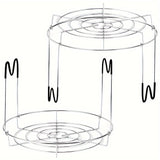 kkboxly 1pc 12-Inch Multipurpose Stainless Steel Canning Rack with Silicone Grip – Perfect for Mason Jars, Kitchen Organizer, Steam Canning & Pressure Canning