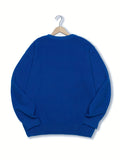 kkboxly  Men's Argyle Textured Sweater For Spring & Autumn, Knit Pullover Sweater For Males, Plus Size