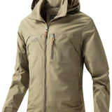 kkboxly  Men's Waterproof Windproof Hooded Jackets Outdoor Sports Jacket For Spring Autumn
