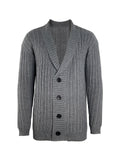 2025 kkboxly  Men's Casual Shawl Collar Cardigan Sweater, Long Sleeve Button Down Cardigan Lightweight Open Front V Neck Sweater