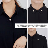 2025 Japan and Korea small brooch women's neckline pin decorative clothes pin cute accessories corsage ginkgo biloba anti-light buckle