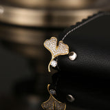 2025 Japan and Korea small brooch women's neckline pin decorative clothes pin cute accessories corsage ginkgo biloba anti-light buckle