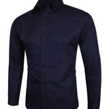kkboxly  Thin Material, Two Sizes Smaller, Business Button Up Shirt Solid Color Men's Long Sleeve Shirt Best Sellers