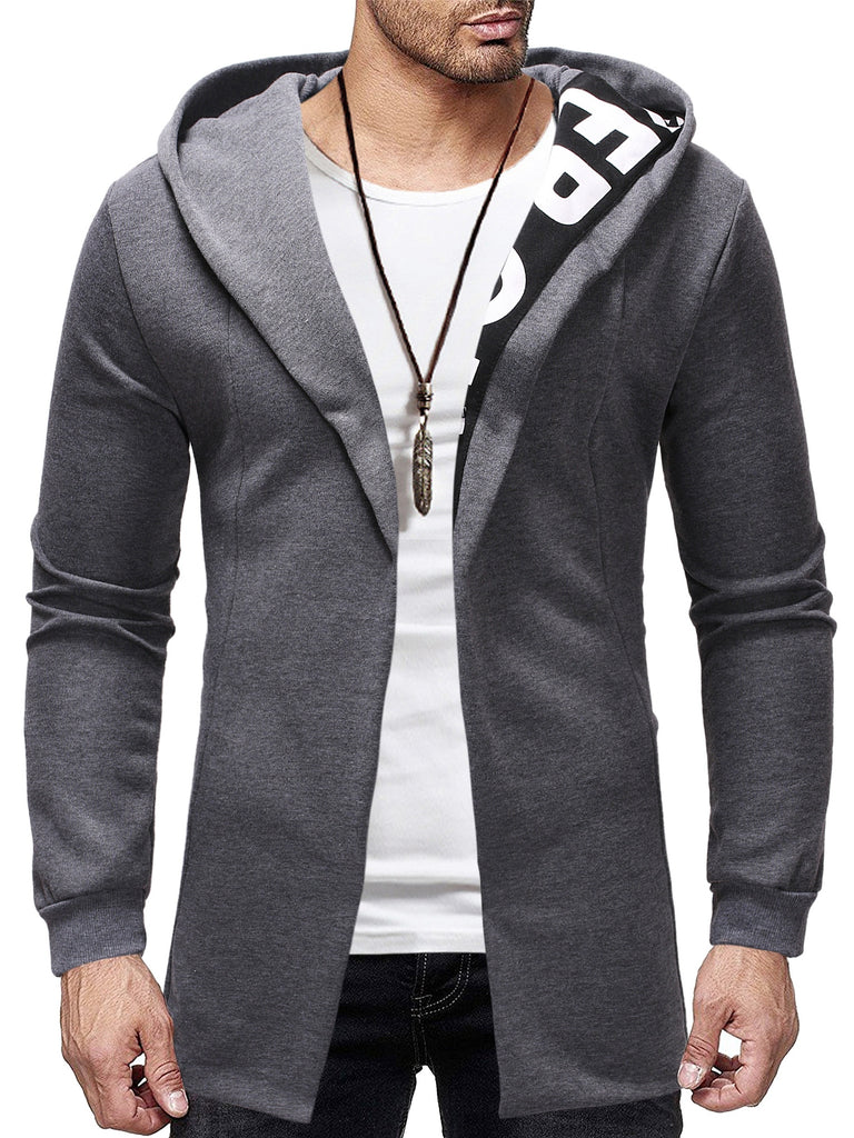 kkboxly  Men's Zip-Up Hooded Jacket, Regular Fit Hoodie For Sports, Running