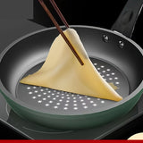 kkboxly 9.5-Inch Premium Non-Stick Cast Iron Skillet with Mirror Satin Finish, Thick Base, and Green Handle - Dishwasher Safe, Compatible with Smooth Surface Non-Induction Stovetops for Cooking Eggs, Steak, Pancakes