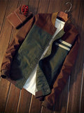 kkboxly  Men's Spring And Autumn Side Seam Pocket Youth Ordinary Slim Snap Button Casual Fashion Jacket