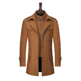 kkboxly Men's Winter Thick Warm Pea Coat Jacket: The Perfect Christmas Gift for Him!