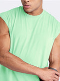 kkboxly  Men's Casual Round Neck Quick -drying Tank Top, Men's Tank Top For Summer Outdoor Gym Workout Bodybuilding Fitness, Gift For Men