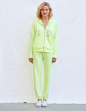 2025 spring and summer  new loungewear casual two-piece set women's summer  long-sleeved hoodie trousers set