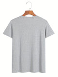 2025 kkboxly  Big and Tall Men's 'I HAVE SELECTIVE HEARING' Print T-Shirt - Oversized Casual Crewneck Tee for Summer Comfort