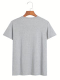 kkboxly  Big and Tall Men's 'I HAVE SELECTIVE HEARING' Print T-Shirt - Oversized Casual Crewneck Tee for Summer Comfort