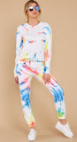2025 spring and summer  new loungewear casual two-piece set women's summer  long-sleeved hoodie trousers set