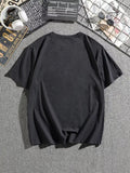 kkboxly  Plus Size Men's Casual Graphic Tees For Summer, Trendy Pattern Print Oversized T-shirts, Chic Outfit Men's Clothings