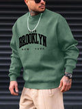 kkboxly  Brooklyn Print, Men’s Pullover Sweatshirt, Casual Crew Neck Jumper For Spring Fall, Moisture Wicking And Breathable Sweater, As Gifts