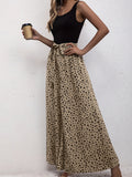 kkboxly  Casual Wide Leg Belted Tank Jumpsuit, Palazzo Jumpsuit For Summer & Spring, Women's Clothing