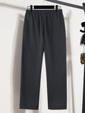 kkboxly  Plus Size Men's Casual Thickened Skin-friendly Comfortable Home Wear Straight Trousers