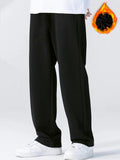 kkboxly  Plus Size Men's Casual Thickened Skin-friendly Comfortable Home Wear Straight Trousers