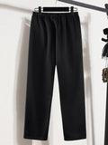 kkboxly  Plus Size Men's Casual Thickened Skin-friendly Comfortable Home Wear Straight Trousers