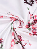 kkboxly Casual Simple Two-piece Set, Solid Tucked Tops & Floral Print Spaghetti Strap Dress Outfits, Women's Clothing