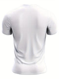 kkboxly kkboxly Spooky Halloween Theme Print Tees For Men, Casual Crew Neck Short Sleeve T-Shirt, Comfortable Breathable T-shirt
