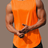 kkboxly  Men's Sleeveless Sports T-Shirt, Quick Drying Breathable Tank Top For Running Training Marathon