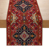 72" x 13" 100% Polyester Bohemian Style Table Runner, Red, Perfect for Christmas Gifts, Home Decoration Tablecloth