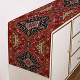 72" x 13" 100% Polyester Bohemian Style Table Runner, Red, Perfect for Christmas Gifts, Home Decoration Tablecloth