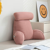 1pc Plush Lumbar Support Pillow - Ergonomic Bed Pillow for Sofa, Bed, and Reading - Soft Summer Decor for Living Room and Bedroom Home Decor
