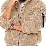 kkboxly  Men's Warm Polar Fleece Jacket Coat For Fall Winter