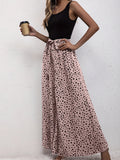 kkboxly  Casual Wide Leg Belted Tank Jumpsuit, Palazzo Jumpsuit For Summer & Spring, Women's Clothing
