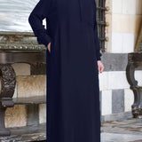 kkboxly  Men's Saudi Arabic Thobe Jubba Dishdasha Long Sleeve Robe, Islamic Abaya Dress, Ramadan Muslim Dress Middle East Islamic Clothing