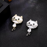 2025 Creative no-piercing anti-light buckle kitten strong magnetic magnet brooch women's pin fixed clothing accessories versatile accessories