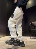 kkboxly  Men's Cargo Pants, Multi Flap Pocket Loose Casual Jogger Pants, Mens Sweatpants, Mens Clothing