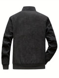 Men's Warm Fleece Corduroy Jacket For Fall Winter