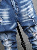 kkboxly  Men's Skinny Fit Ripped Stretch Slim Fit Jeans Pants