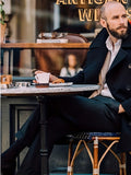 Men's Double Breasted Trench Coat, Elegant Overcoat For Fall Winter