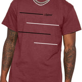 'Legend' Round Neck Graphic T-shirts, Causal Tees, Short Sleeves Comfortable Tops, Men's Summer Clothing