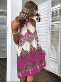 Kkboxly   Bohemian Halter Dress, Casual Every Day Dress For Summer & Spring, Women's Clothing