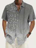 kkboxly  Men's Plus Size Hawaiian Floral Button Up Shirt - Comfortable and Stylish for Vacation, Beach, and Leisurewear