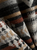 kkboxly  Novelty Pattern Stripe Print Jackets For Men ，Snap Button Up Lapel Stylish Coat Jackets For Men