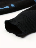 kkboxly  All Match Knitted Sweater, Men's Casual Warm Slightly Stretch Crew Neck Pullover Sweater For Men Fall Winter