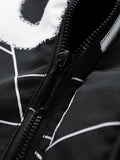 kkboxly  Men's Stylish Puffer Coat With Pockets, Casual Breathable Hooded Zip Up Long Sleeve Warm Top For City Walk Street Hanging Winter Outdoor Activity