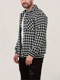Men's Plain Button Lapel Jackets, Trendy Loose Jacket For Spring Autumn