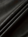 kkboxly  Men's Stylish Faux Leather Jacket With Pockets, Casual Breathable Zip Up Long Sleeve Hooded Jacket For Spring Fall Outdoor