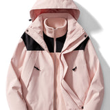 kkboxly  Stay Protected in Style: Men's 3-in-1 Windbreaker Jacket with Detachable Liner for Winter Outdoors