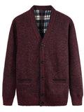 kkboxly  Men's V-neck Cardigan Casual Knit Jacket For Fall Winter Men Clothes Best Sellers