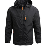 kkboxly  Men's Autumn Thin Outdoor Windproof Assault Jacket Youth Hooded Loose Casual Windbreaker Jacket