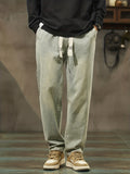 kkboxly  Men's Trendy Denim Jeans, Casual Streetwear Straight Leg Pants For Outdoor Fall