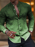 kkboxly  Men's Shirt Top Turn-Down Collar Long Sleeve Closure Male Casual Shirt For Men Daily Vacation Streetwear