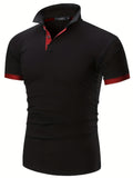 kkboxly  2023 New Men's Casual Short Sleeve Polo Shirts